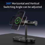 Qi2.2 7in1ワイヤレス充電器 PD25W 快速充電器 Apple watch &Air Pods充電可能 折れ畳式 ワイヤレス充電 スタンド機能 ワイヤレスチャージャー iPhone充電器 type- C