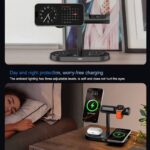 Qi2.2 7in1ワイヤレス充電器 PD25W 快速充電器 Apple watch &Air Pods充電可能 折れ畳式 ワイヤレス充電 スタンド機能 ワイヤレスチャージャー iPhone充電器 type- C