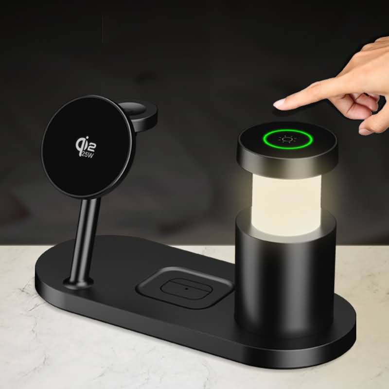 Qi2.2 3in1ワイヤレス充電器 PD25W 快速充電器 Apple watch &Air Pods充電可能 折れ畳式 ワイヤレス充電 スタンド機能 ワイヤレスチャージャー iPhone充電器 type- C