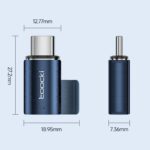 Type-C マグネット 変換アダプター PD充電 100W/5A 急速充電 USB-C PD スマホ タブレット MacBook パソコン ノートPC