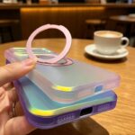 iphone 18pro max 2in1 PC+TPU ケース  magsafe対応ケース スタンド機能  iphone  ケース iPhone18pro max ケース スマホケース 全6色 SKU:PC07312026009 - 画像 (2)