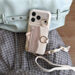 iPhone 17Pro max/18pro max合成革ケース iPhone 17 対応 背面型ケース iPhone17 PUレザー ケース スマホケース 全8色 SKU:PC07312026023 - 画像 (7)