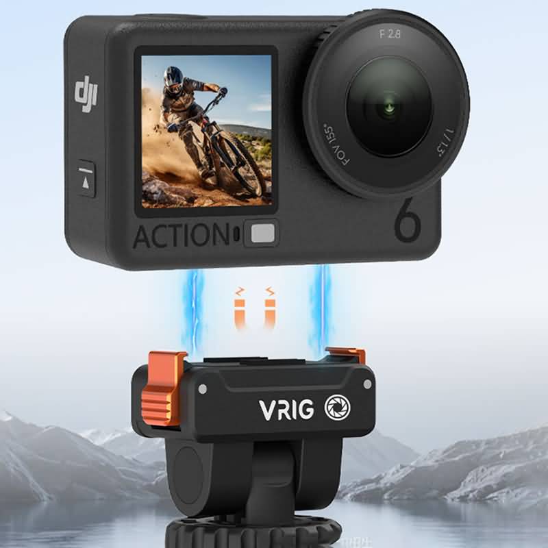 PC07312026040-3 VRIG Osmo Action 6 / Osmo Nano 対応 磁気クイックリリース マウントベース 1/4インチネジ穴 磁気マグネット ワンタッチ着脱 自撮り棒 アクセサリー Osmo Action 6/5 pro/4/Osmo 360/Osmo Nano対応 SKU:PC07312026040 - 画像 (1)