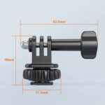 VRIG  ホットシューマウントアダプター コールドシュー 変換アダプター 1/4”ネジ穴 コールドシューマウント アクションカメラマウント 汎用アダプター SKU:PC07312026042 - 画像 (5)