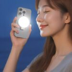 VRIG FD-04 スマホスタンド 自撮り Vlog撮影 スマホ補光ライト MagSafe マグネット式 スマホ 撮影ライト  折り畳み式  マグネット装着ライト 多角度補光 black/white 全2色 SKU:PC07312026044 - 画像 (5)