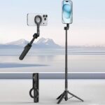 VRIG TP-27 マグネット スマホ自撮り棒 N52強力磁石を搭載 スマホ 三脚 iPhone&Android対応