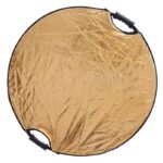 5in1 丸レフ板 撮影用 反射板  レフ板用グリップ付き無し 持ち手付き 110cm 80cm 60cm 折りたたみ式 撮影用レフ板 撮影用リフレクター 白 黒 銀 金 半透明 収納ポーチ付き SKU:PC08052026001 - 画像 (9)