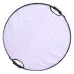 5in1 丸レフ板 撮影用 反射板  レフ板用グリップ付き無し 持ち手付き 110cm 80cm 60cm 折りたたみ式 撮影用レフ板 撮影用リフレクター 白 黒 銀 金 半透明 収納ポーチ付き SKU:PC08052026001 - 画像 (7)