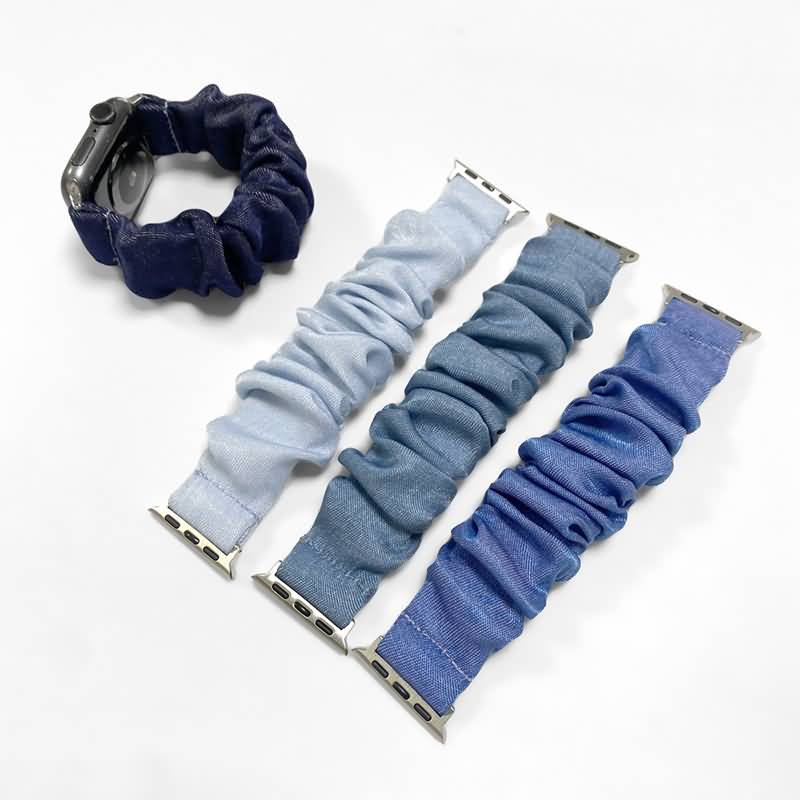PC08052026017-04 Apple watch バンド シュシュ ベルト Apple watch バンド ベルト Apple watch 38mm/40/41/42mm 42/44/45/46/49mm 交換用 伸縮ベルト Apple Watchベルト 全4色 SKU:PC08052026017 - 画像 (1)