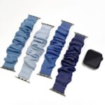 Apple watch バンド シュシュ ベルト  Apple watch バンド ベルト Apple watch 38mm/40/41/42mm 42/44/45/46/49mm 交換用 伸縮ベルト Apple Watchベルト 全4色 SKU:PC08052026017 - 画像 (2)