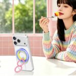 両面 折り畳式 マグネット式 スマホ スタンド Magsafe対応 スマートフォン 強磁器マグネット 全機種対応 マグネット iphone スタンド 落下防止  全10色  SKU:PC08052026018 - 画像 (13)