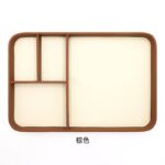 卓上トレー デスク トレイ スマホ置き 小物 収納 整理 卓上トレー 机上整理 引き出し仕切り 整理トレイ 多用途 アクセサリー小物置き 鍵置き Black/Brown/Coffee 全3色 SKU:PC08052026034 - 画像 (4)