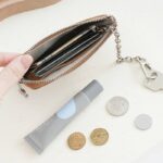 RFIDブロック小銭入れ コインケース 鍵 ミニ チェーン レザー 本革 財布 革小物 小物入れ 小物 ミニ財布 紛失防止 マルチケース 全6色 SKU:PC08052026049 - 画像 (15)