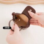 ネックストラップ付き ミニコインケース ミニ コインケース 小銭入れ 革 皮革 レザー 首掛け ネックストラップ 小物入れ ポーチ 全6色 SKU:PC08052026053 - 画像 (14)