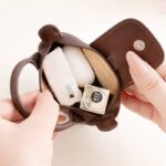 ネックストラップ付き ミニコインケース ミニ コインケース 小銭入れ 革 皮革 レザー 首掛け ネックストラップ 小物入れ ポーチ 全6色 SKU:PC08052026053 - 画像 (2)