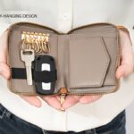 RFIDブロック小銭入れ コインケース  鍵 ミニ チェーン レザー 本革 財布   革小物 小物入れ 小物 ミニ財布  紛失防止 マルチケース  全4色 SKU:PC08052026054 - 画像 (2)