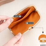 小銭入れ コインケース  がま口財布  ミニ財布 本革マルチケース おしゃれ 革小物  収納ポーチ ICカード 定期券 社員証 全9色 SKU:PC08052026055 - 画像 (4)