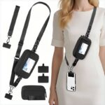 首掛けストラップ スマホストラップ  吊り下げ 長度150cm スマホ全機種対応 ネックストラップ  落下防止 スマホアクセサリ- ストラップ  全4色 SKU:PC08082026025 - 画像 (2)