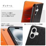 iPhone 17Pro max/18pro max合成革ケース iPhone 17e/iPhone16e 対応 手帳型ケース iPhone17 PUレザー ケース スマホケース 全8色 SKU:PC08082026032 - 画像 (18)