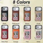 iPhone 17Pro max/18pro max合成革ケース iPhone 17e/iPhone16e 対応 手帳型ケース iPhone17 PUレザー ケース スマホケース 全8色 SKU:PC09142026031 - 画像 (2)
