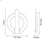 折り畳式 マグネット式 スマホ スタンド Magsafe対応 スマートフォン 強磁器マグネット 全機種対応 マグネット iphone スタンド 落下防止 全5色 SKU:PC09142026038 - 画像 (10)