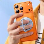 折り畳式 マグネット式 スマホ スタンド Magsafe対応 スマートフォン 強磁器マグネット 全機種対応 マグネット iphone スタンド 落下防止 全2色 SKU:PC09142026039 - 画像 (3)