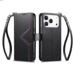 iPhone 17Pro max/18pro max合成革ケース iPhone 17e/iPhone16e 対応 手帳型ケース iPhone17 PUレザー ケース スマホケース 全4色 SKU:PC10102026010 - 画像 (8)