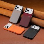 iPhone 17Pro max/18pro max合成革ケース iPhone 17Pro/18pro magsafe対応 手帳型ケース iPhone17 PUレザー ケース  スマホケース 全4色 SKU:PC10102026025 - 画像 (2)