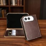 iPhone Duo 本革ケース 手帳型ケース  magsafe対応ケース  iPhone Duo  PUレザー ケース スマホケース 全5色 SKU:PC10222026041 - 画像 (9)